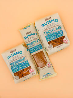 Spaghetti S/g (4,50€) Fusilli S/g (4,80€) Mezzi Rigatoni S/g (4,90€)